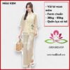 Mẫu đồ lam trang nhã, dễ thương màu kem